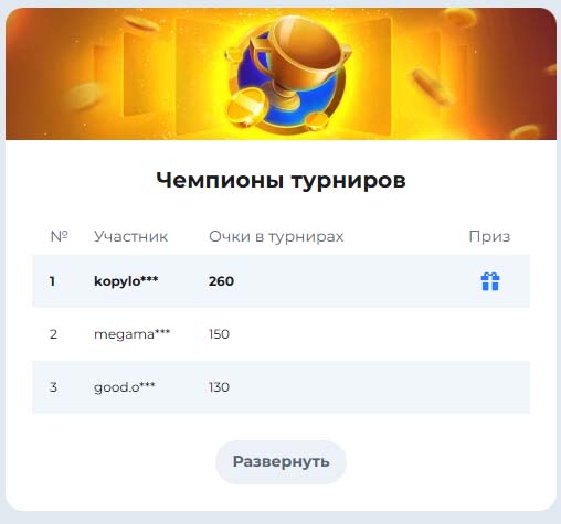 турниры чемпион казино